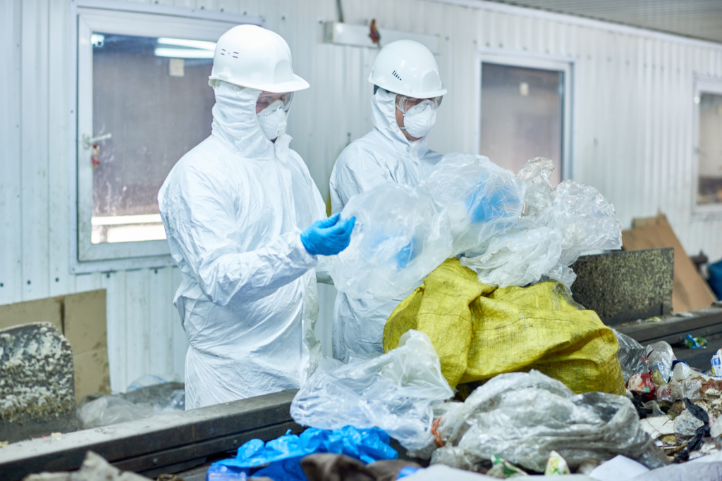 Plastic recycling stages